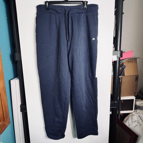 Russell Athletic Other - Russell Athletic‎ Premium Fleece Sweatpants Men's L Blue Cove Drawstring EUC